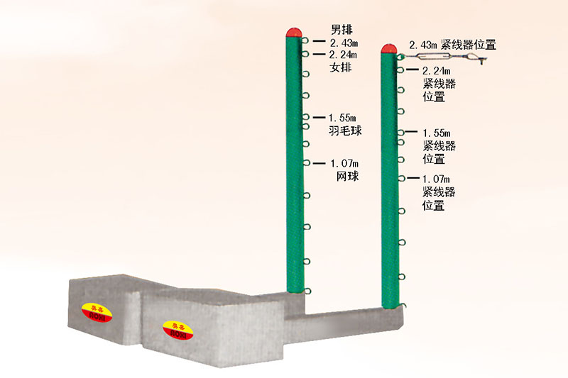 LS-214移動(dòng)式排羽網(wǎng)三用柱